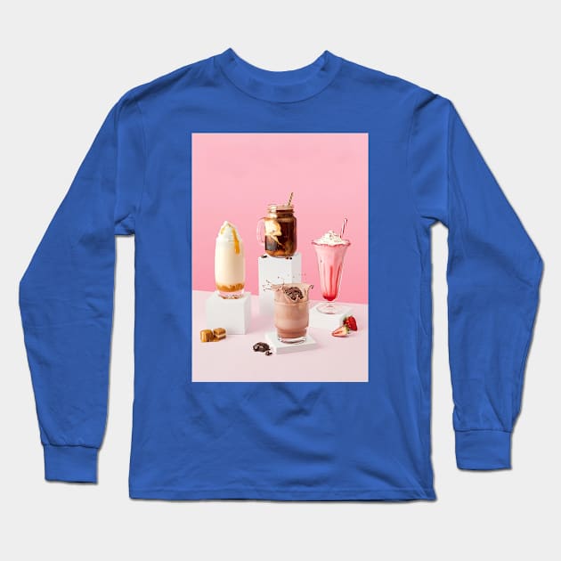 Milkshake Anyone Long Sleeve T-Shirt by Jacob.Manfred